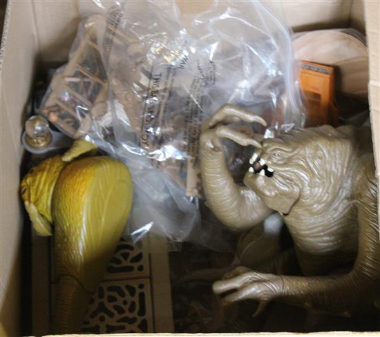Jabba The Hut Throne etc, Rancor etc, Star Wars characters